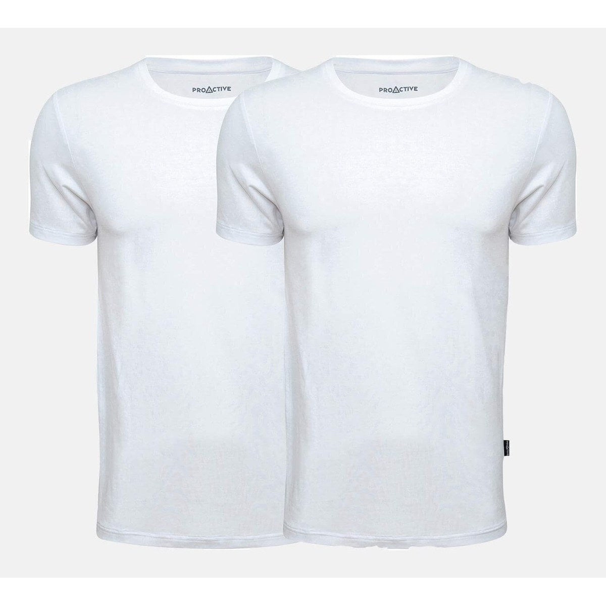 Pakke med 2 hvide bambus t-shirts