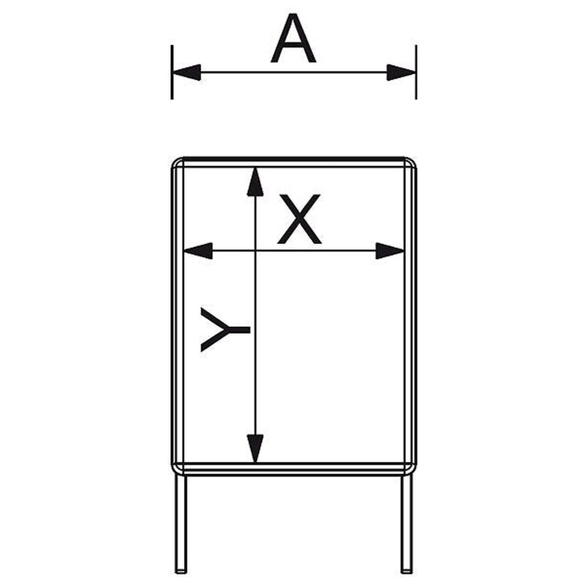 Gadeskilt | 50 x 70 cm. | sort