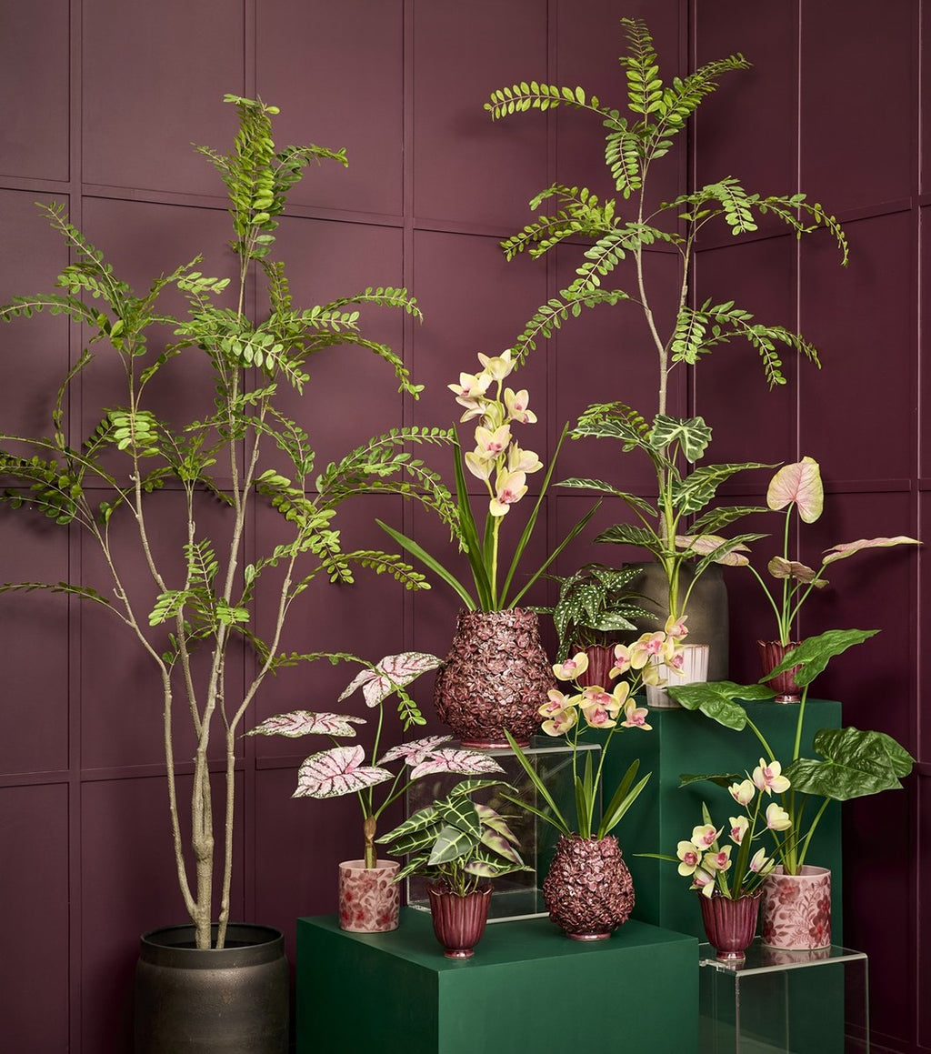 Kunstig stor alocasia – H79 cm – grøn