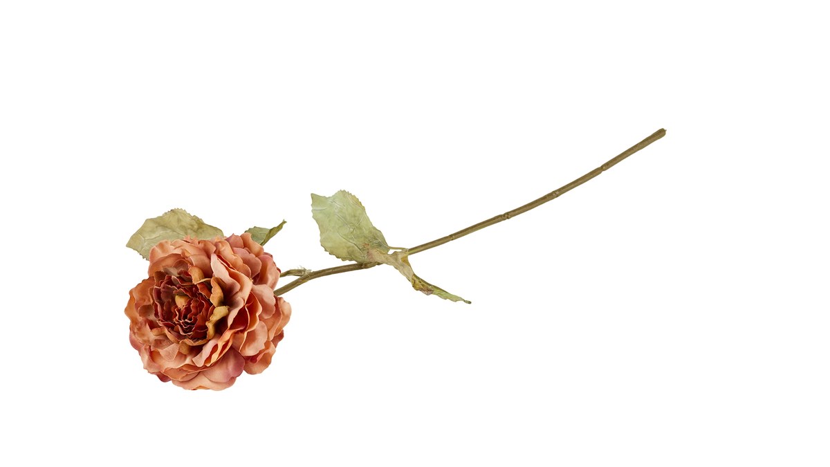 Silkeblomst rose Antik – 38 cm – orange