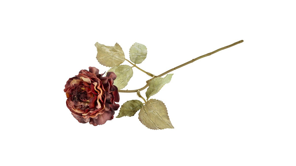 Silkeblomst rose Antik – 38 cm – bordeaux