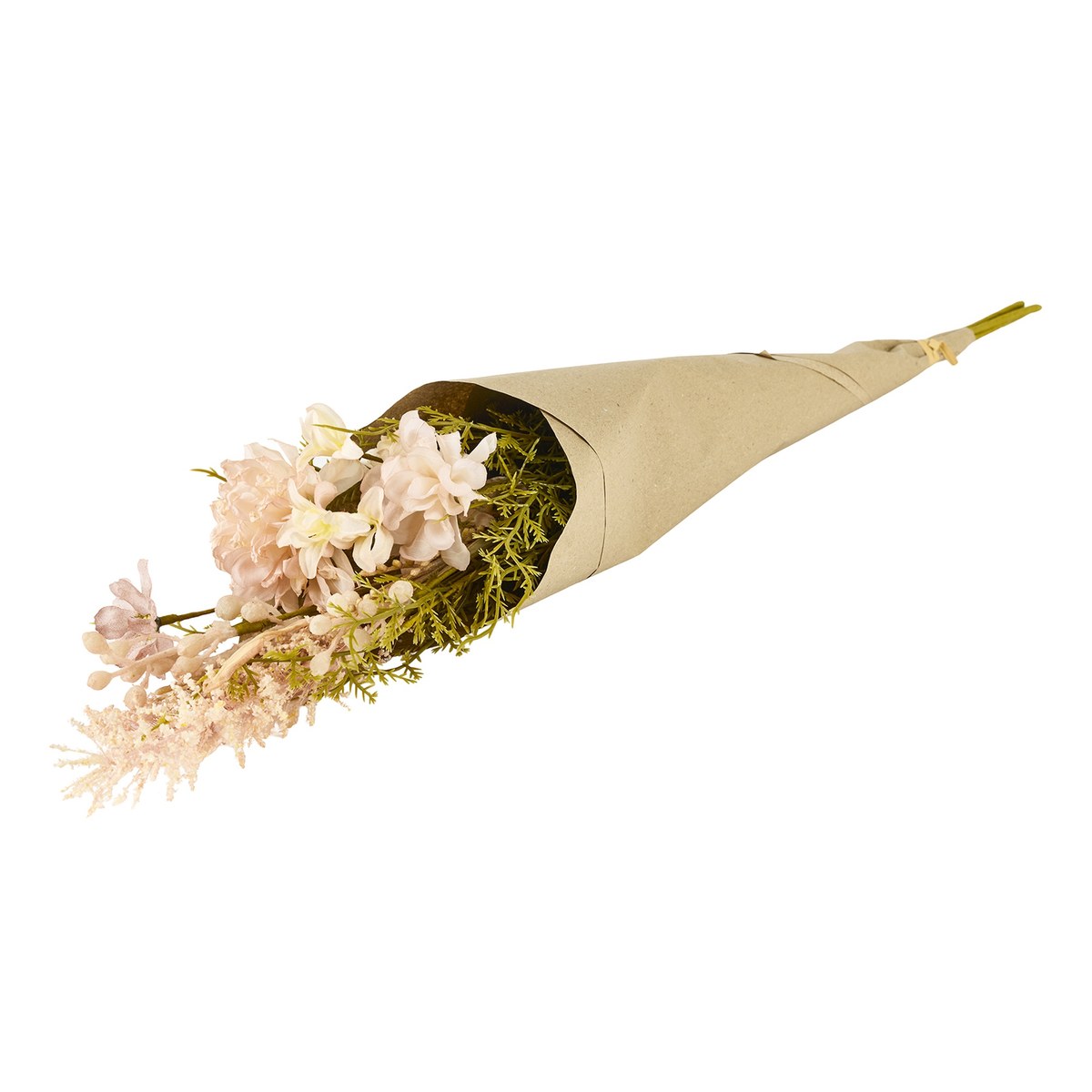 Kunstig buket – H60 cm – fersken