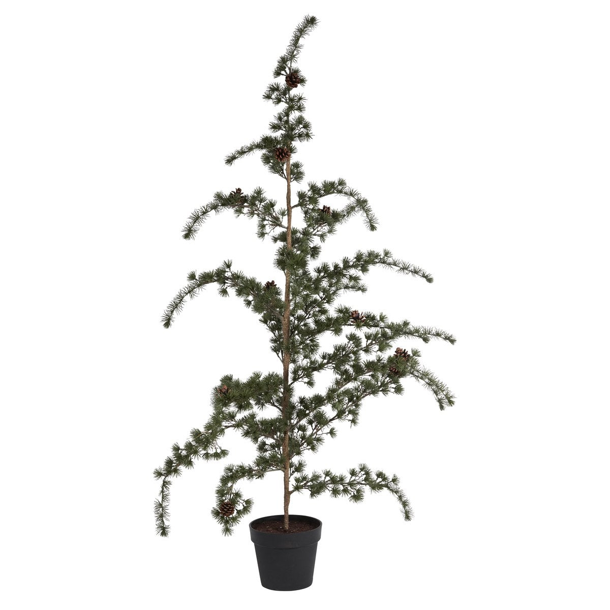 Kunstigt cedertræ i potte – 155 cm – grøn