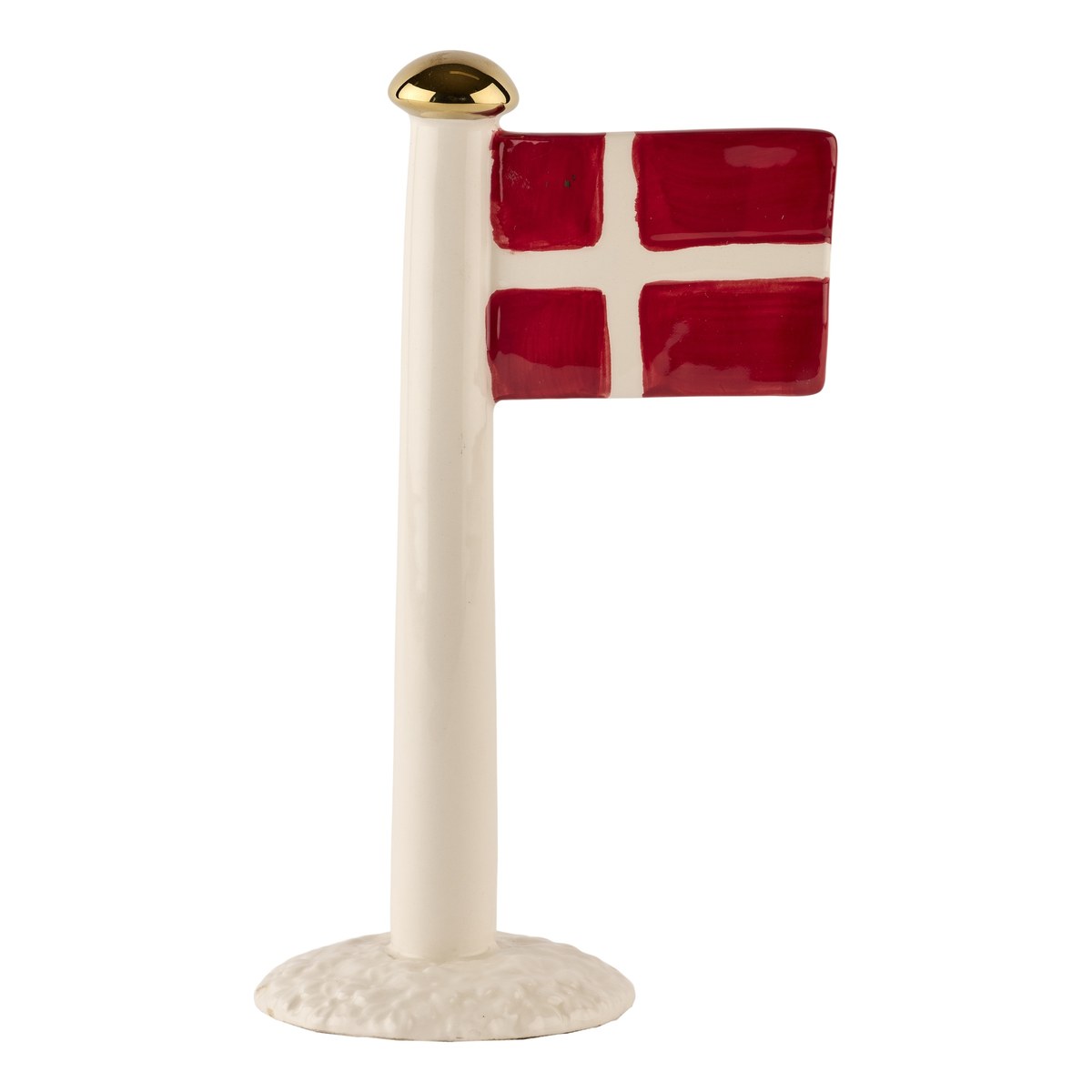 Flag Dannebrog – 21 cm – hvid