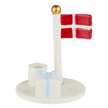 Lysestage Party – H14 cm – blå/lyserød – sæt med 2 stk.