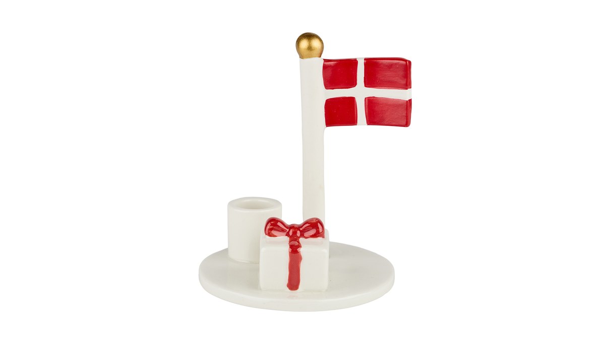 Lysestage Party – H14 cm – rød