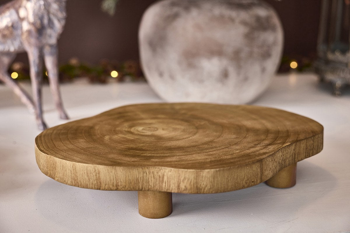 Træbakke på fødder – 7x39 cm – natur
