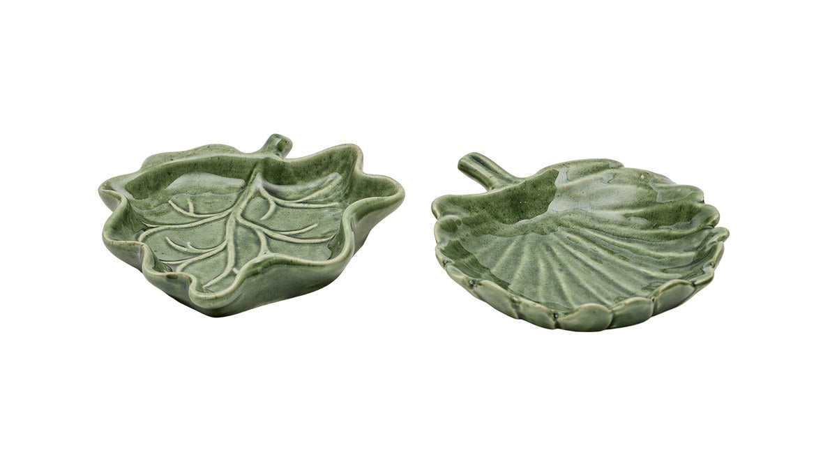 Fad Tapas – 17 cm – grøn – keramik – sæt med 2 stk.