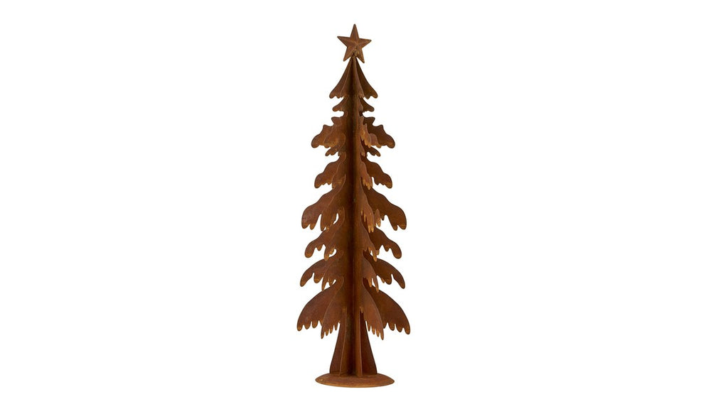 Juletræ – 43x14 cm – rust – metal