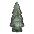 Juletræ – 11x6 cm – grøn – glas