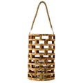 Lanterne Rund – 38x22 cm – natur – træ