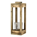 Lanterne – 38x14 cm – natur – træ