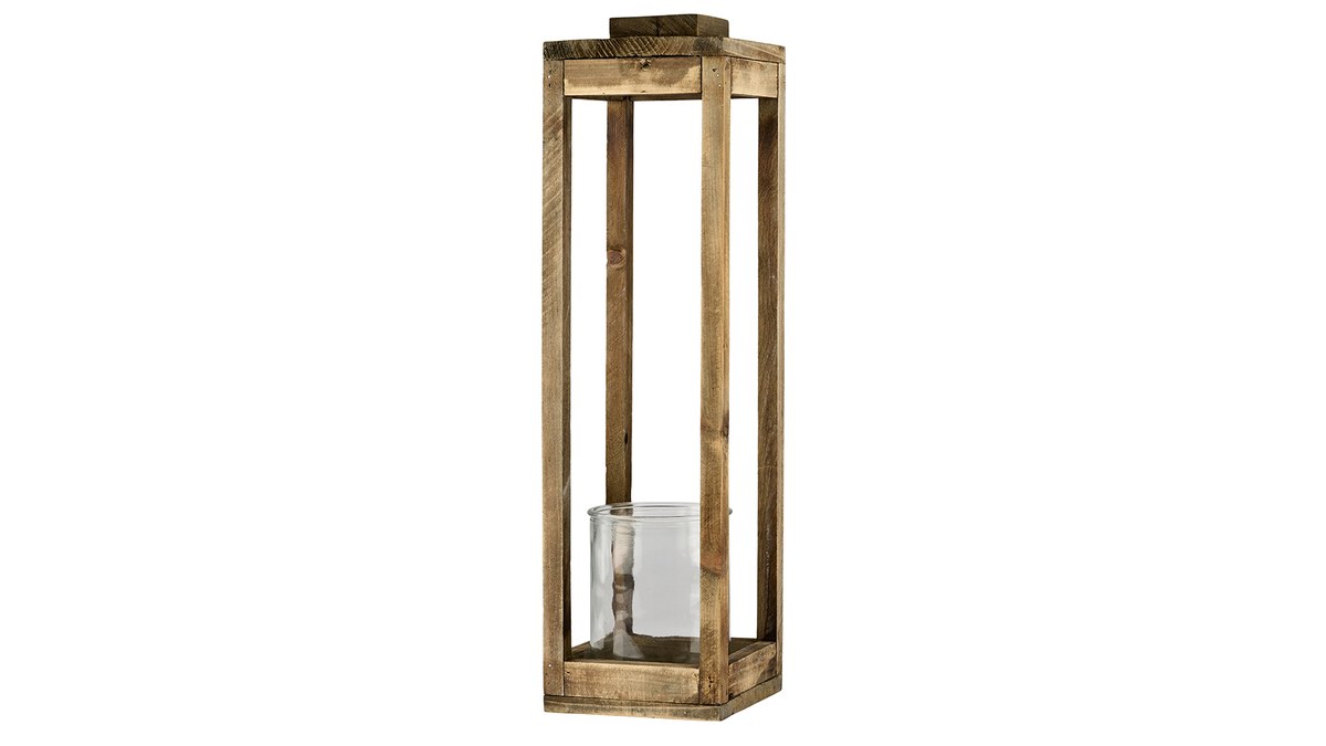Lanterne – 78x18 cm – natur – træ