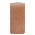 Rustic bloklys – 35x10 cm – fersken