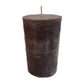 Rustic bloklys – 10x7 cm – mørkebrun