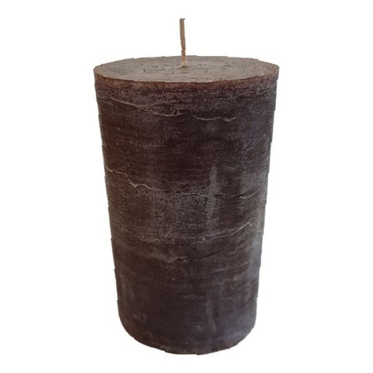 Rustic bloklys – 15x7 cm – mørkebrun