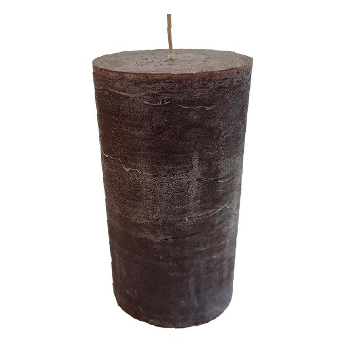 Rustic bloklys – 25x10 cm – mørkebrun