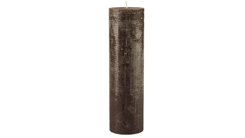 Rustic bloklys – 35x10 cm – mørkebrun