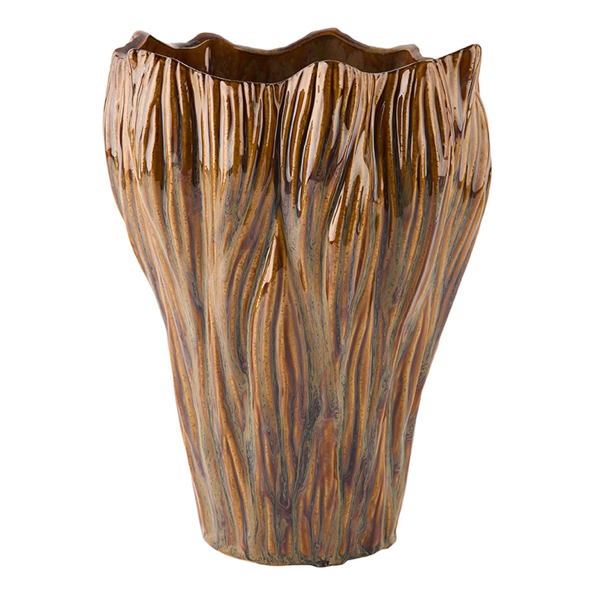 Oak potte – 18x15 cm – gylden