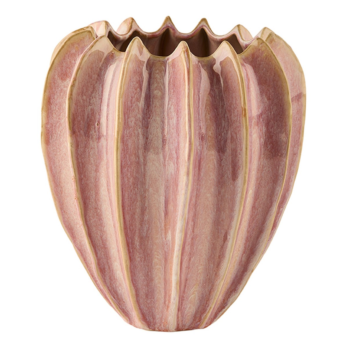 Nuts potte – 10x12 cm – multifarvet rosa