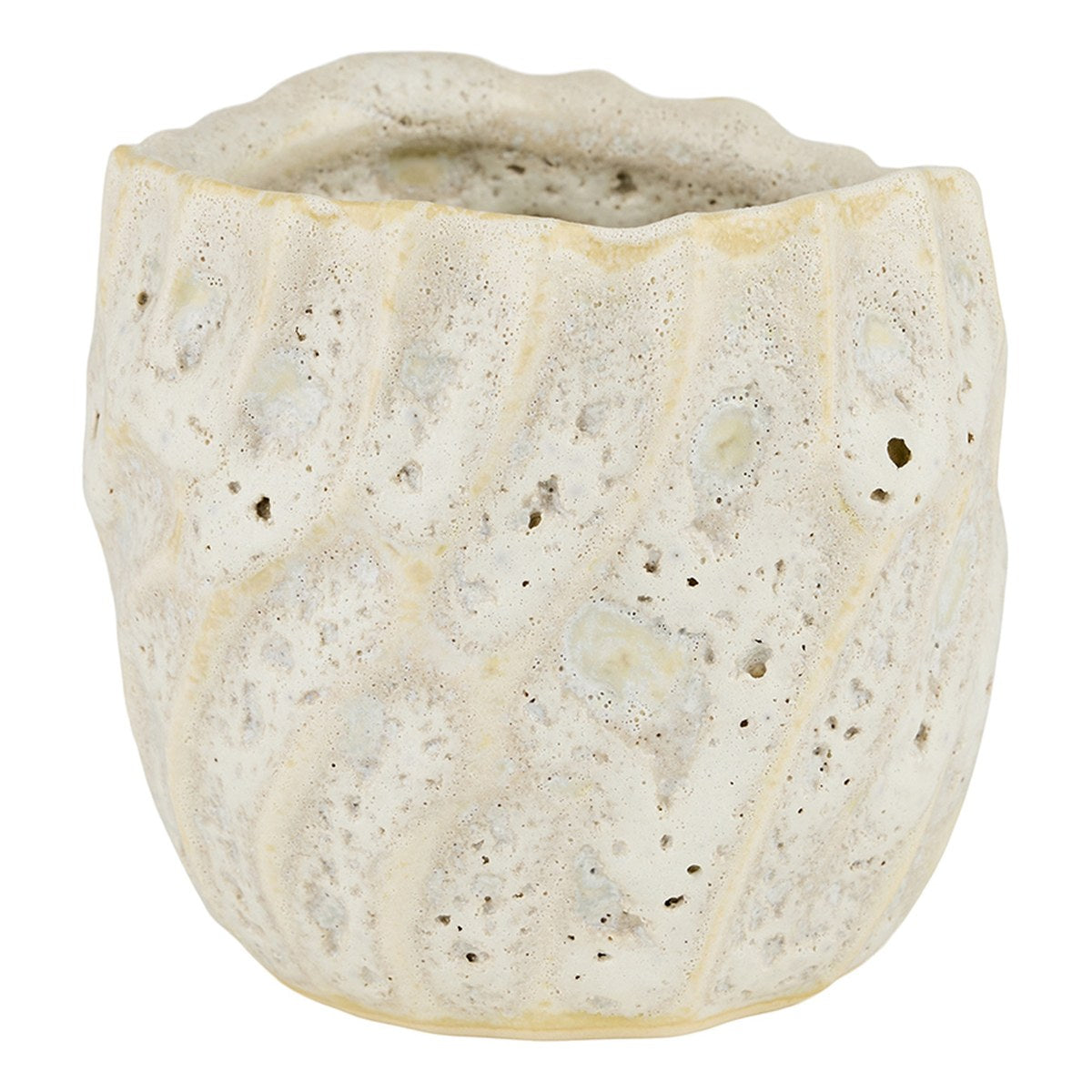 Lava potte – 10x10 cm – hvid