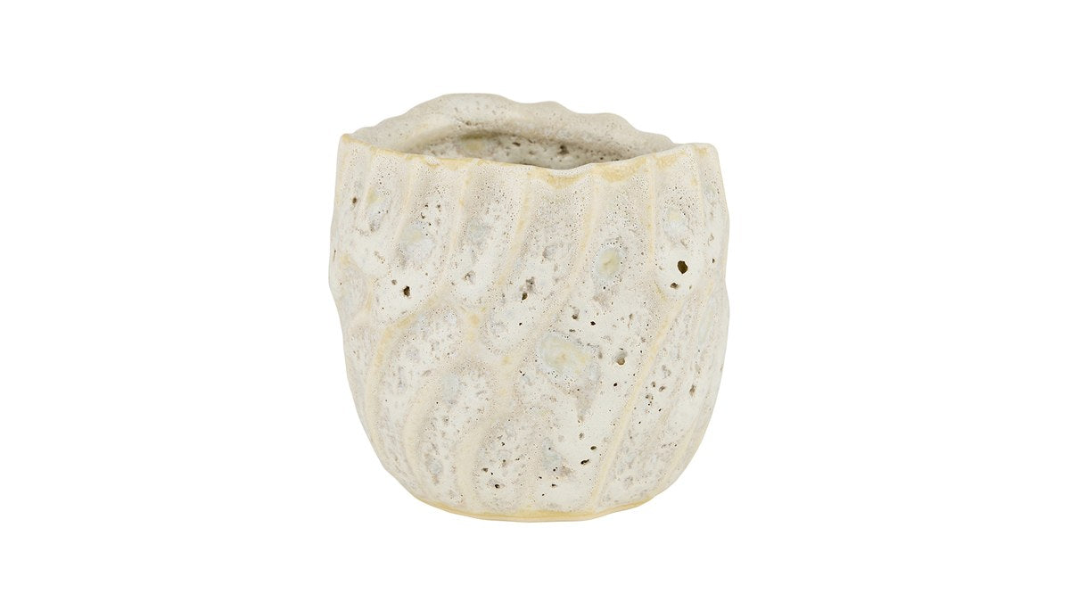 Lava potte – 10x10 cm – hvid