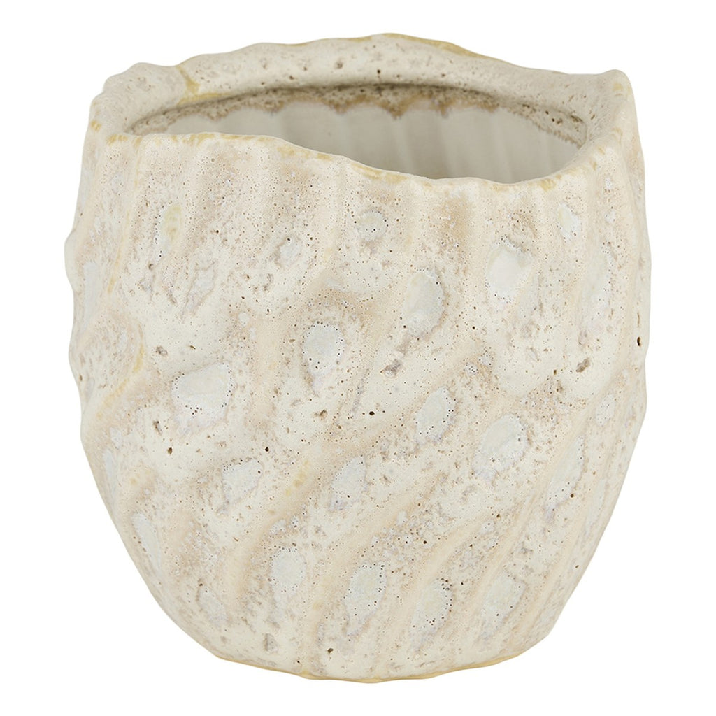 Lava potte – 13x13 cm – hvid