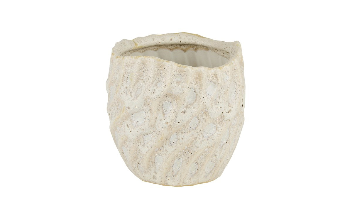 Lava potte – 13x13 cm – hvid