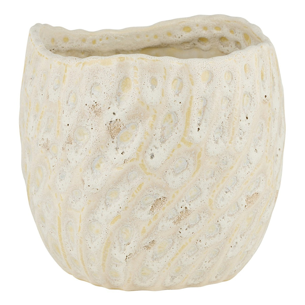 Lava potte – 16x17 cm – hvid