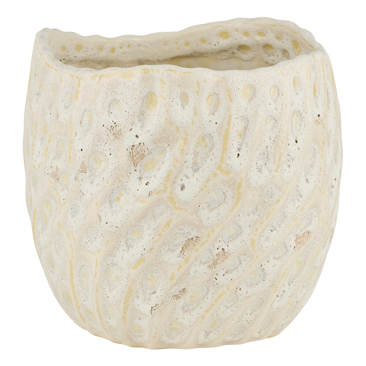 Lava potte – 16x17 cm – hvid