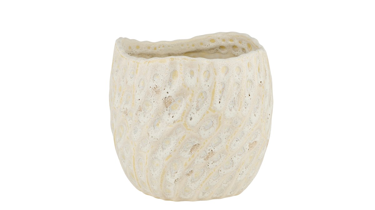 Lava potte – 16x17 cm – hvid