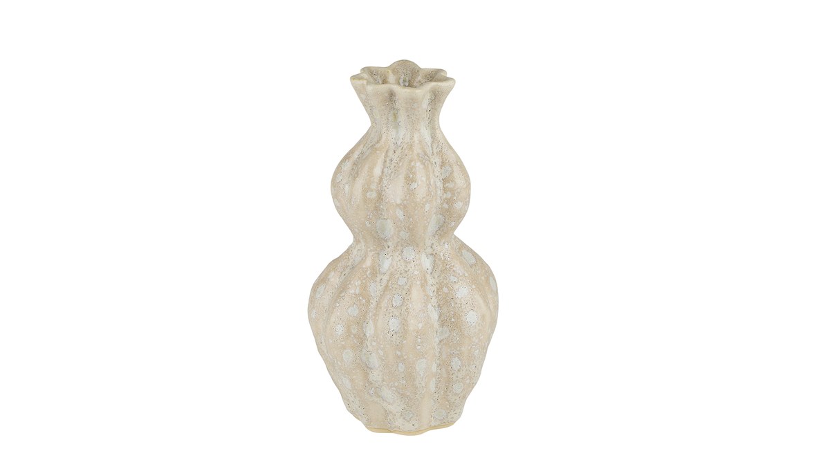 Lava vase – 22x12 cm – hvid