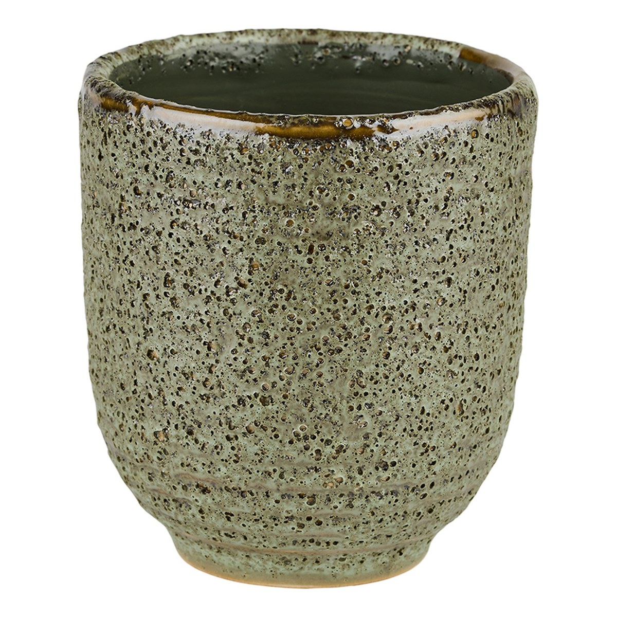 Louis Dot potte – 11x10 cm – grøn med prikker