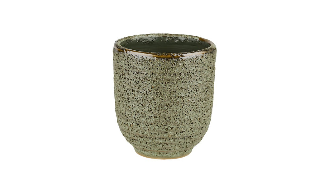 Louis Dot potte – 11x10 cm – grøn med prikker
