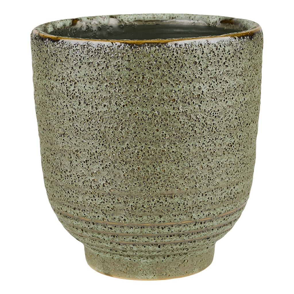 Louis Dot potte – 15x15 cm – grøn med prikker