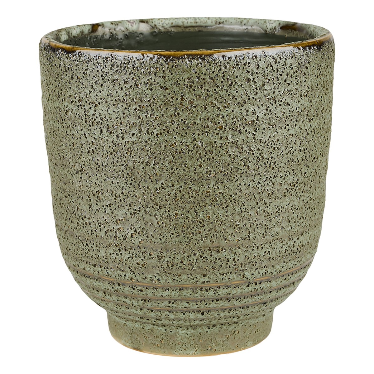 Louis Dot potte – 15x15 cm – grøn med prikker