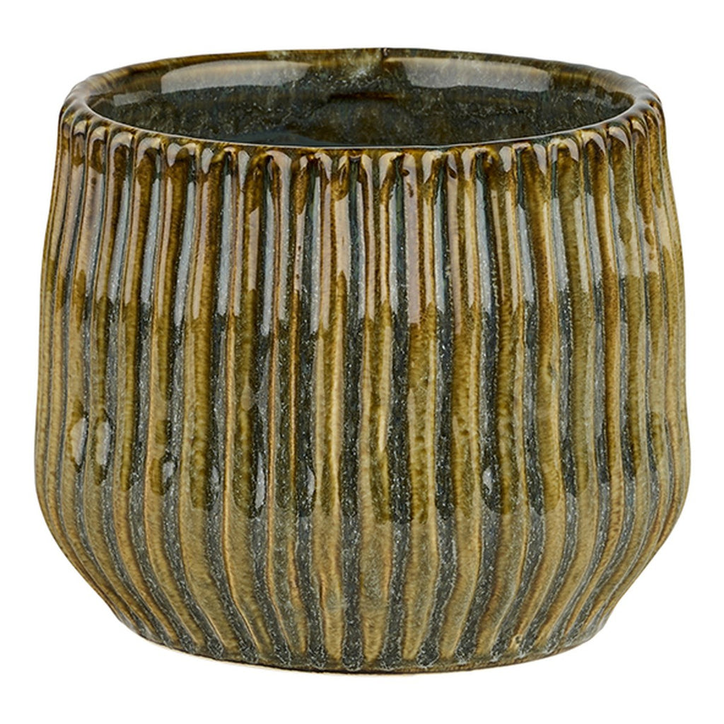 Event potte – 11x13 cm – grøn/brun