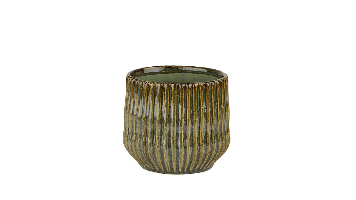 Event potte – 13x15 cm – grøn/brun