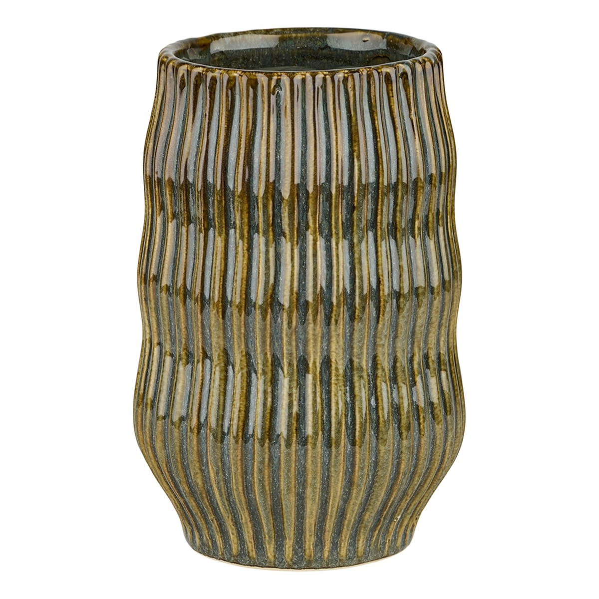 Event potte – 20x13 cm – grøn/brun