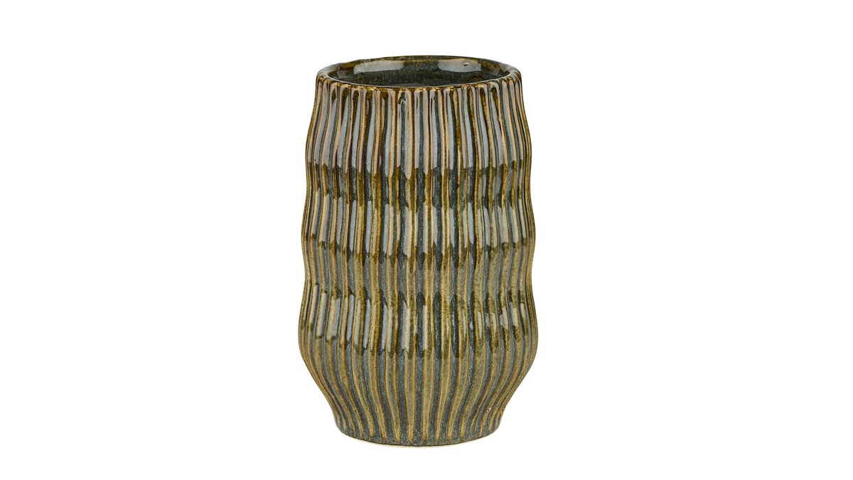 Event potte – 20x13 cm – grøn/brun