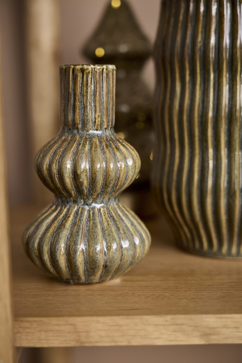 Event potte – 20x13 cm – grøn/brun