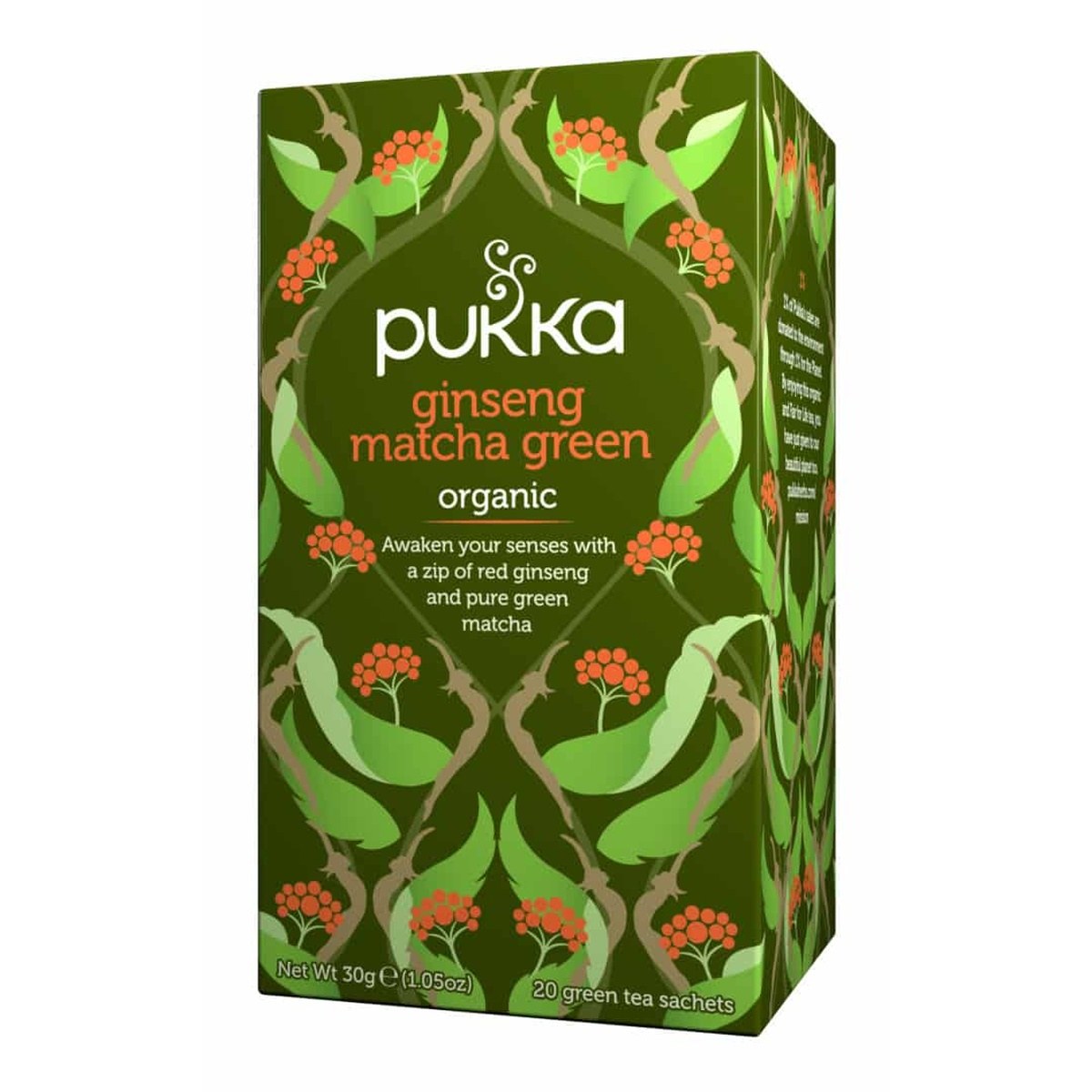 Økologisk Pukke Grøn te Ginseng Matcha Green