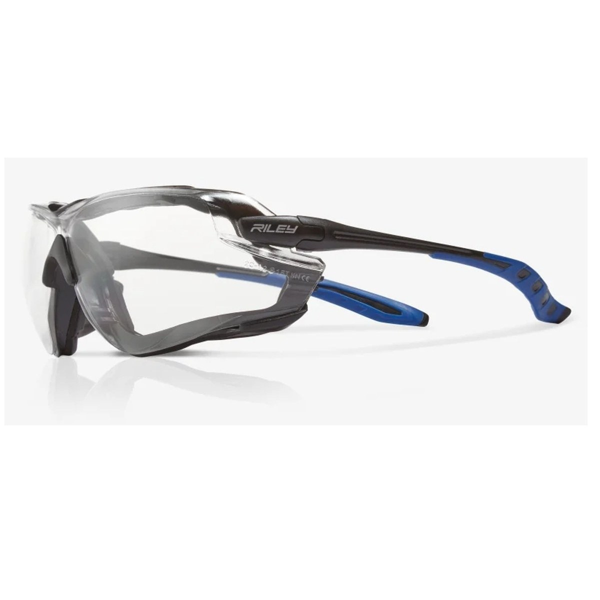 Sikkerhedsbrille med tætning, hovedrem og UV-beskyttelse