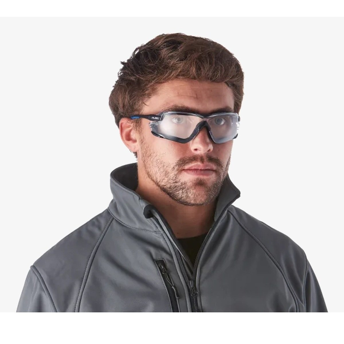 Sikkerhedsbrille med tætning, hovedrem og UV-beskyttelse