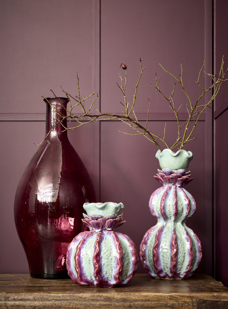 Modum vase – 25x22 cm – blå/lilla