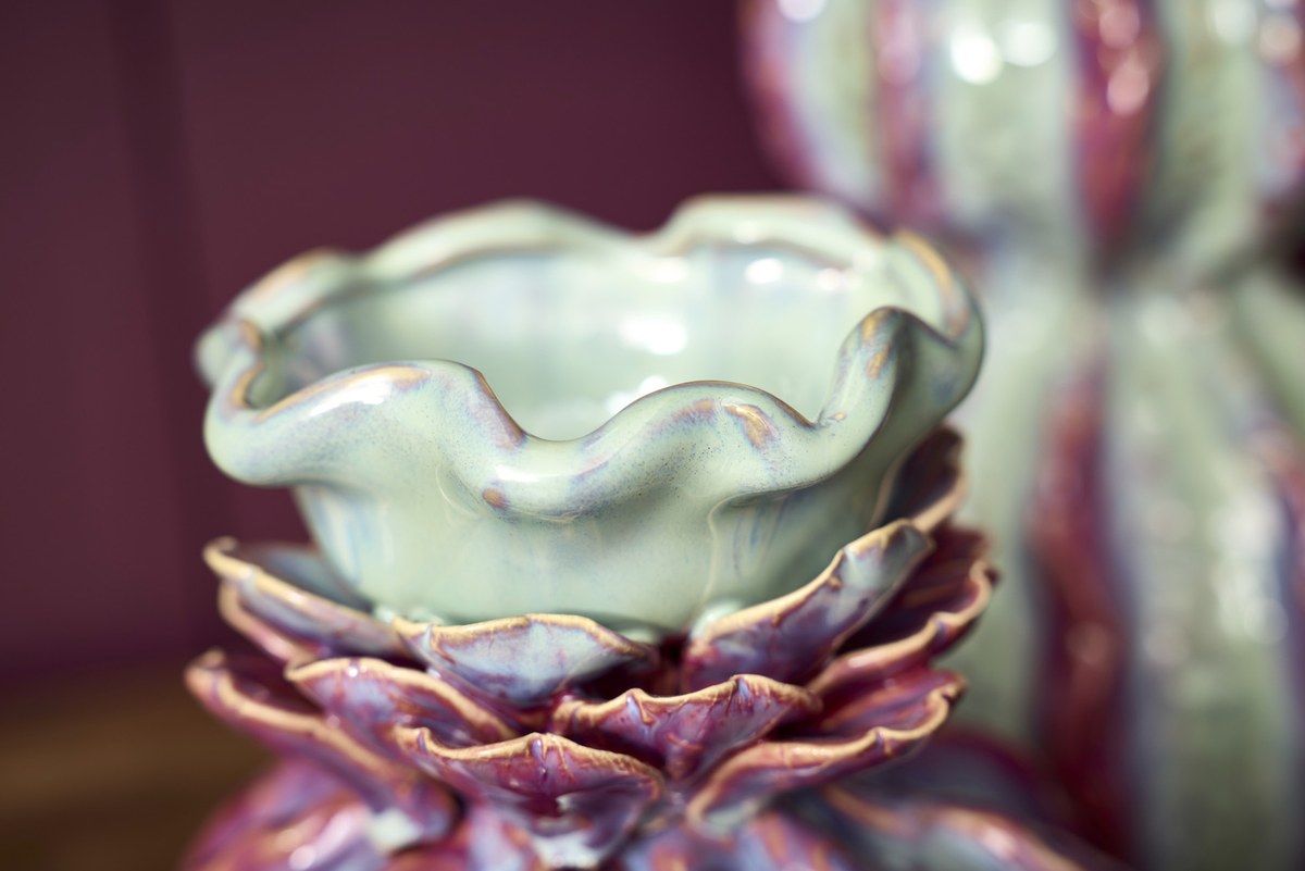 Modum vase – 25x22 cm – blå/lilla