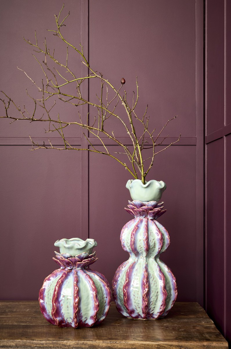 Modum vase – 42x21 cm – blå/lilla