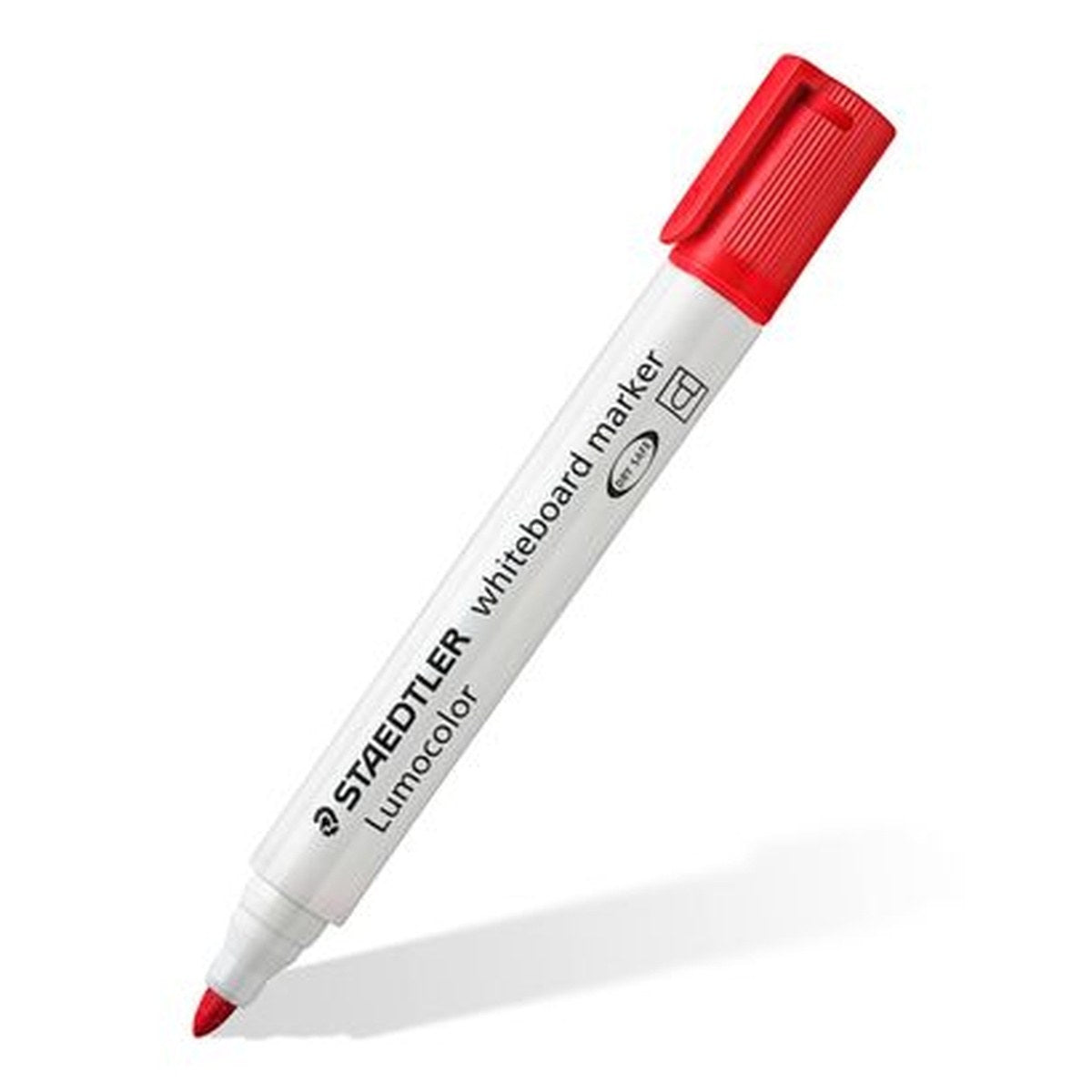 Rød Staedtler Lumocolor whiteboard marker med rund spids til opfyldning