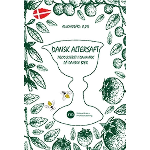 Dansk produceret alkoholfri kirkevin sødet med honning og urter.