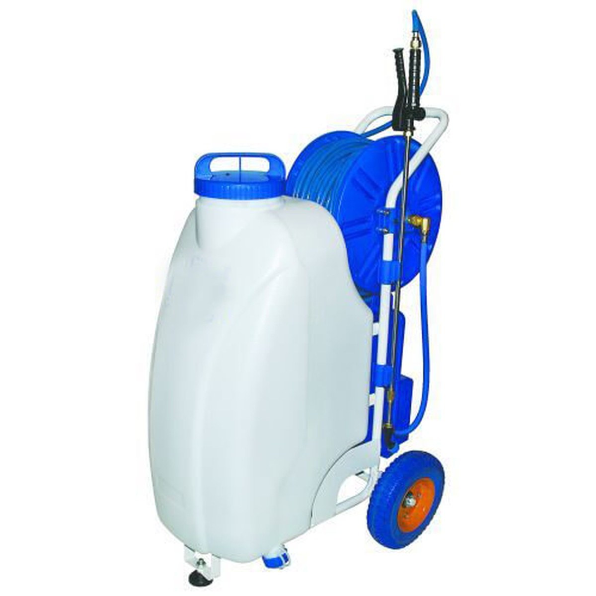 El sprøjte på hjul med 50 liter tank.